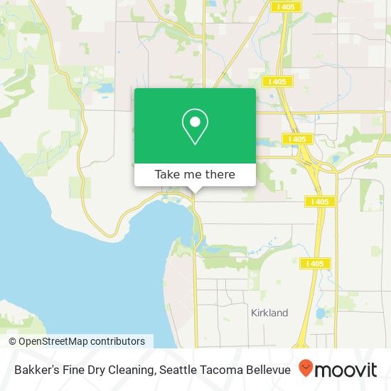 Bakker's Fine Dry Cleaning map