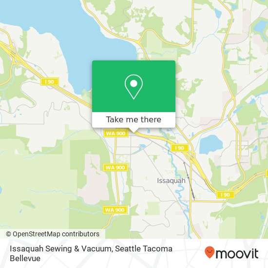 Issaquah Sewing & Vacuum map