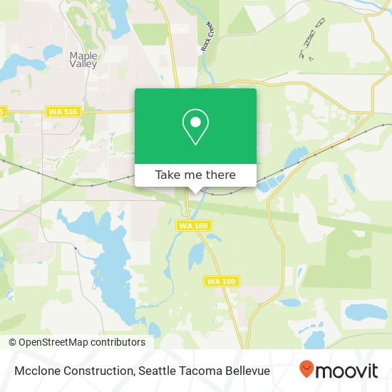 Mcclone Construction map