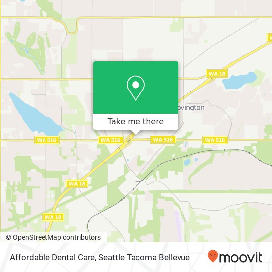 Affordable Dental Care map