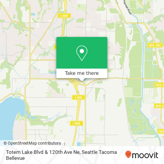 Mapa de Totem Lake Blvd & 120th Ave Ne