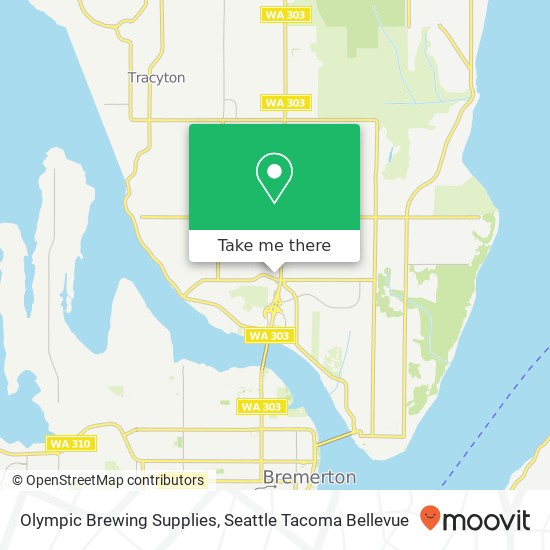 Mapa de Olympic Brewing Supplies