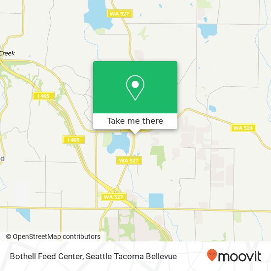 Bothell Feed Center map