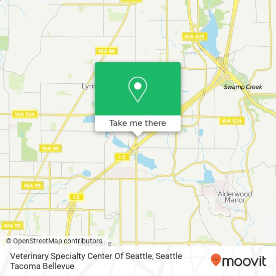 Veterinary Specialty Center Of Seattle map