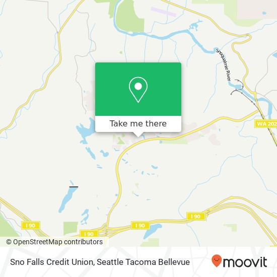 Sno Falls Credit Union map