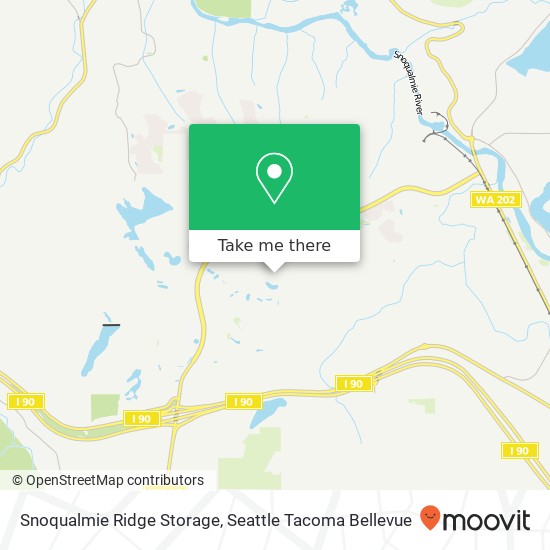 Snoqualmie Ridge Storage map