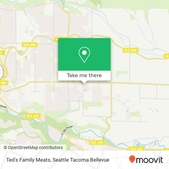 Ted's Family Meats map
