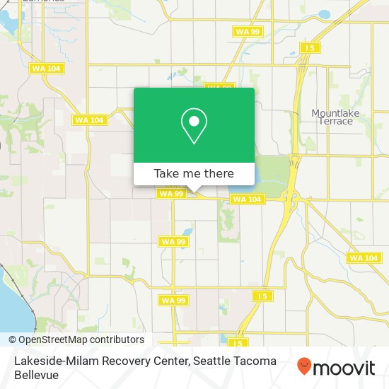 Mapa de Lakeside-Milam Recovery Center