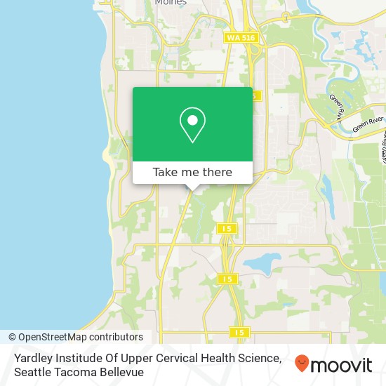 Yardley Institude Of Upper Cervical Health Science map