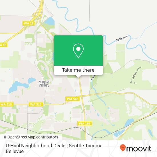 U-Haul Neighborhood Dealer map