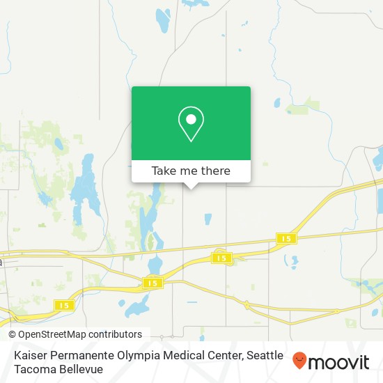 Kaiser Permanente Olympia Medical Center map