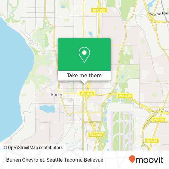 Burien Chevrolet map