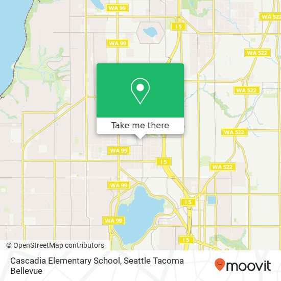 Mapa de Cascadia Elementary School