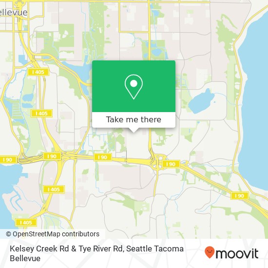 Kelsey Creek Rd & Tye River Rd map