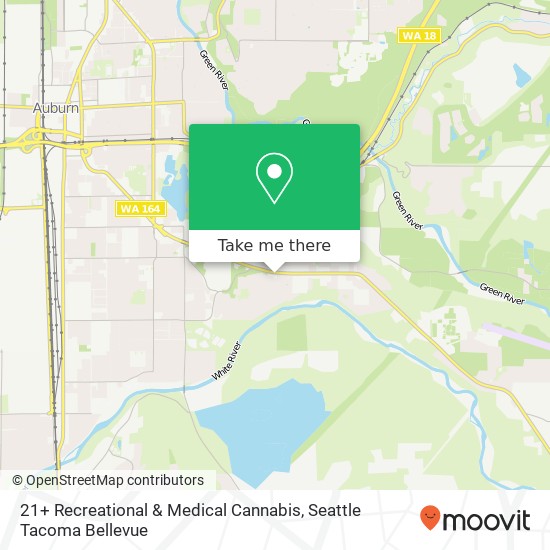 Mapa de 21+ Recreational & Medical Cannabis