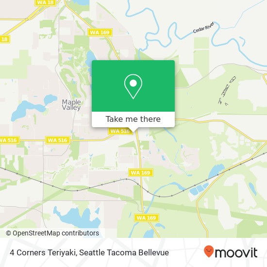 4 Corners Teriyaki map