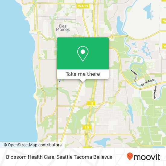 Blossom Health Care map