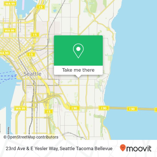 23rd Ave & E Yesler Way map