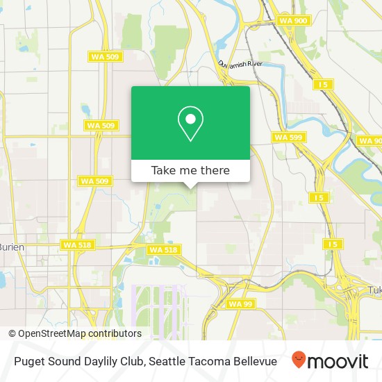 Puget Sound Daylily Club map