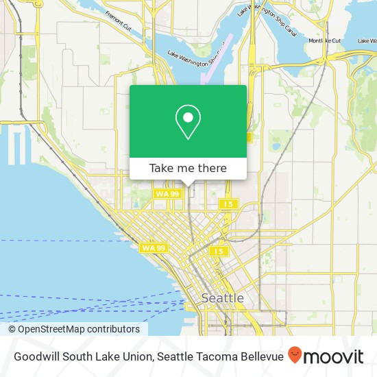 Goodwill South Lake Union map