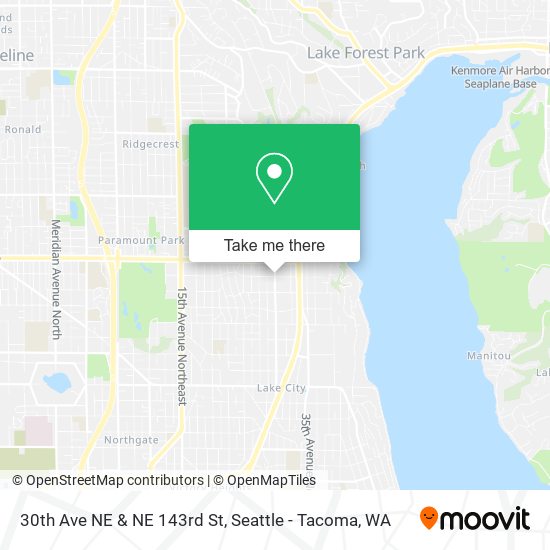30th Ave NE & NE 143rd St map