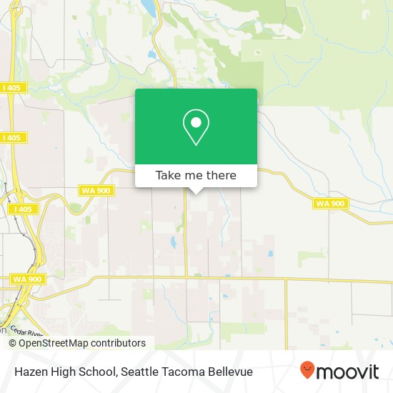 Mapa de Hazen High School