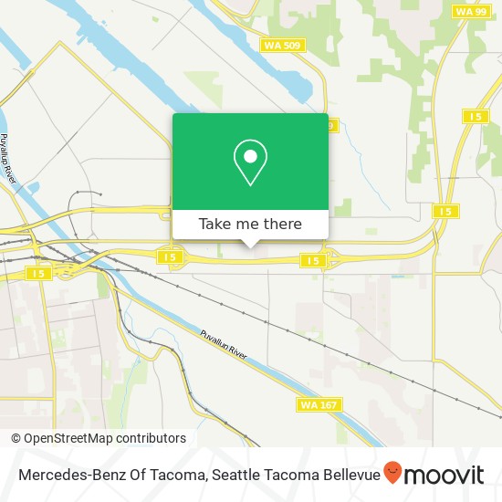 Mapa de Mercedes-Benz Of Tacoma