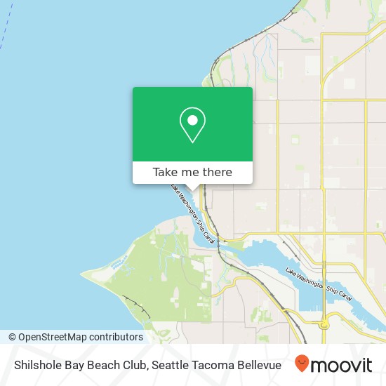 Shilshole Bay Beach Club map