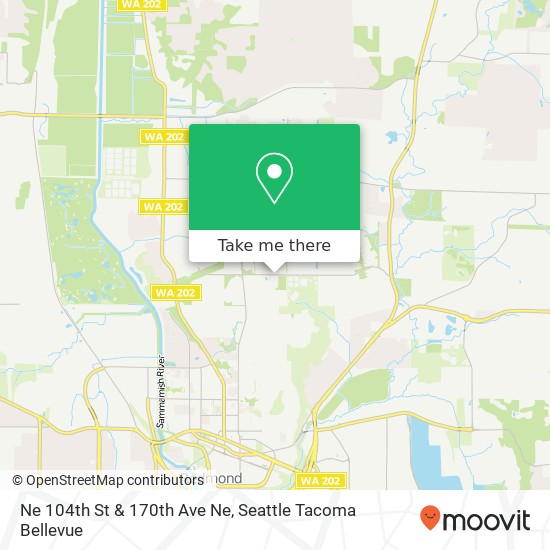 Ne 104th St & 170th Ave Ne map