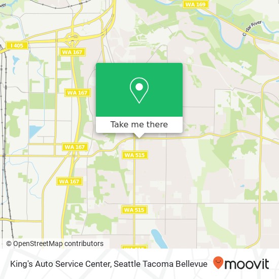 Mapa de King's Auto Service Center