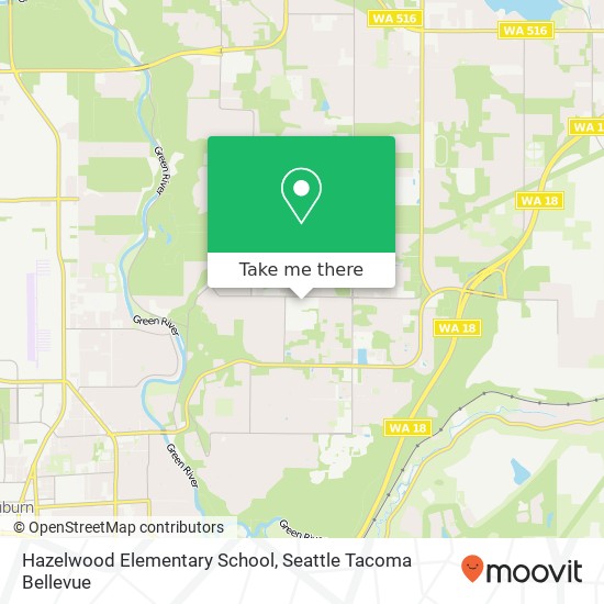 Hazelwood Elementary School map