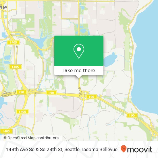 148th Ave Se & Se 28th St map