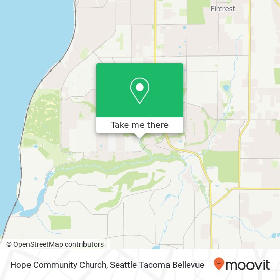 Hope Community Church map