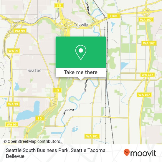 Mapa de Seattle South Business Park