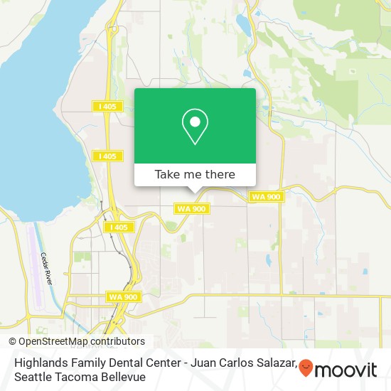 Mapa de Highlands Family Dental Center - Juan Carlos Salazar
