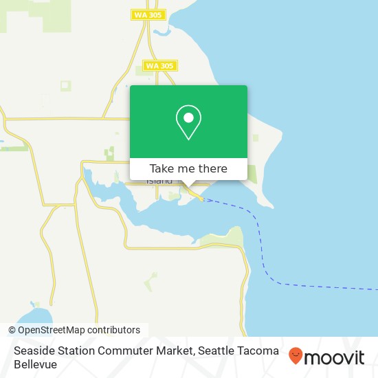 Seaside Station Commuter Market map