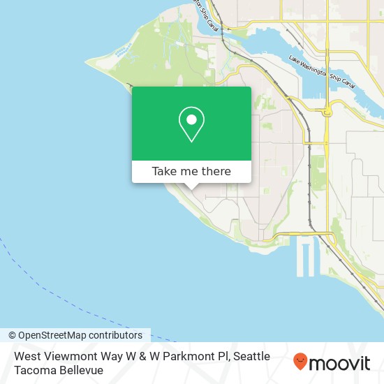 Mapa de West Viewmont Way W & W Parkmont Pl