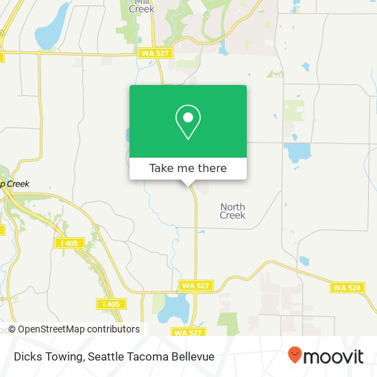 Dicks Towing map