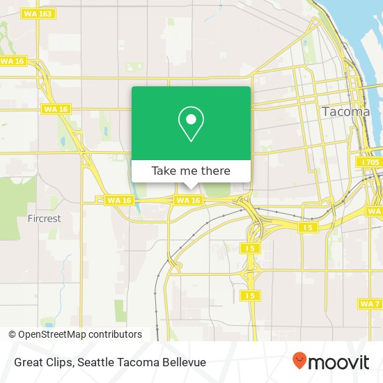 Great Clips map