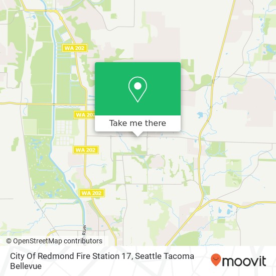 City Of Redmond Fire Station 17 map