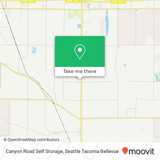 Canyon Road Self Storage map