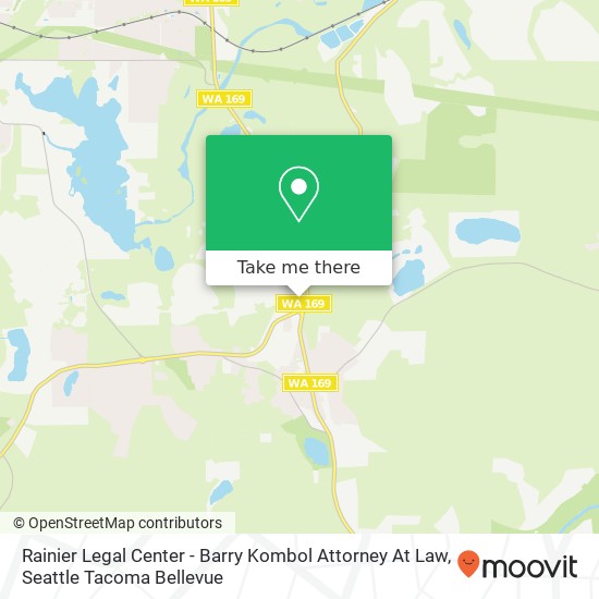 Mapa de Rainier Legal Center - Barry Kombol Attorney At Law