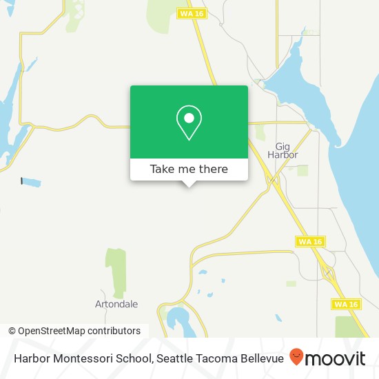 Mapa de Harbor Montessori School