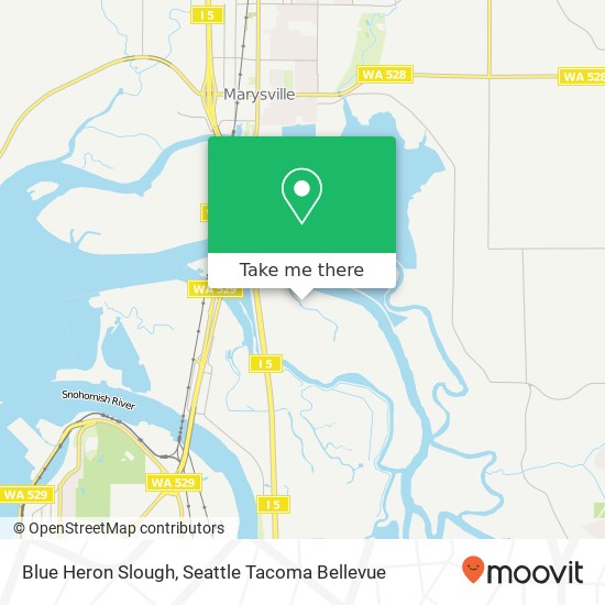 Blue Heron Slough map