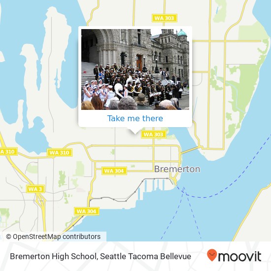 Mapa de Bremerton High School