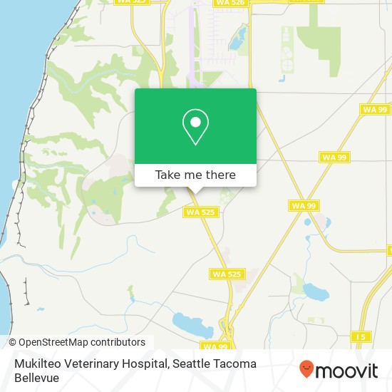 Mukilteo Veterinary Hospital map