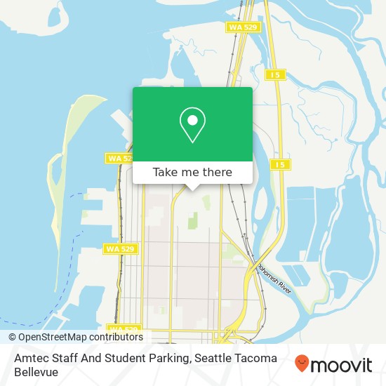 Amtec Staff And Student Parking map