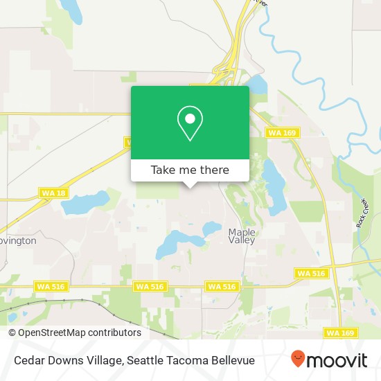 Mapa de Cedar Downs Village