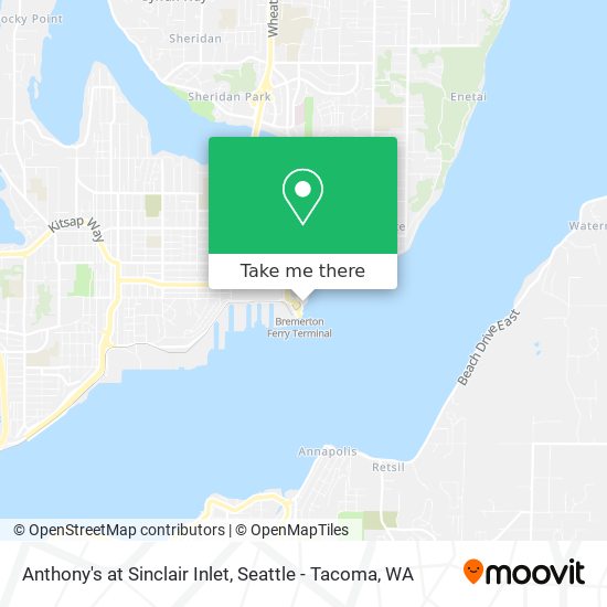 Anthony's at Sinclair Inlet map