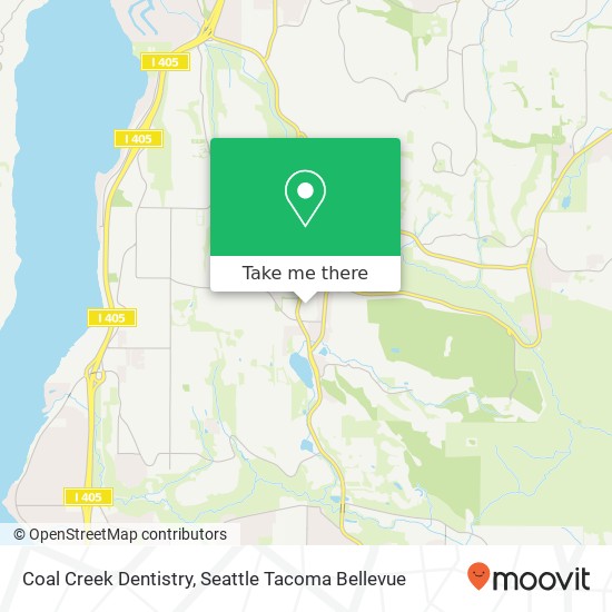 Coal Creek Dentistry map